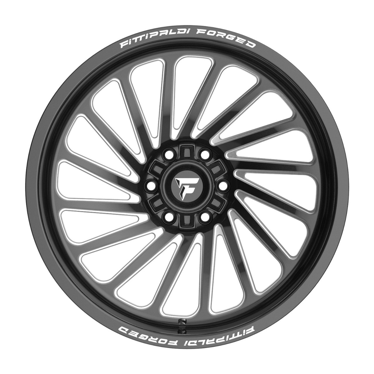 22" Fittipaldi Off Road FTF503BM Gloss Black Milled 22x10 Wheel 8x6.5 -19mm Rim