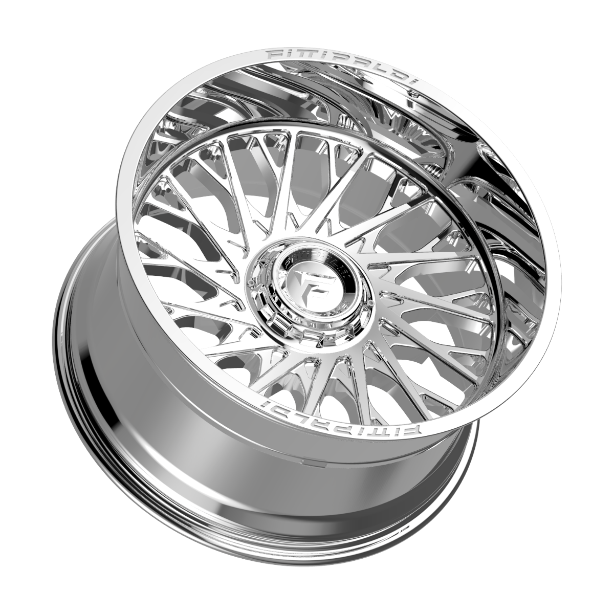 Set 4 22" Fittipaldi Off Road FA08MC 22x10 6x135 6x5.5 -19mm Mirror Coat Wheels