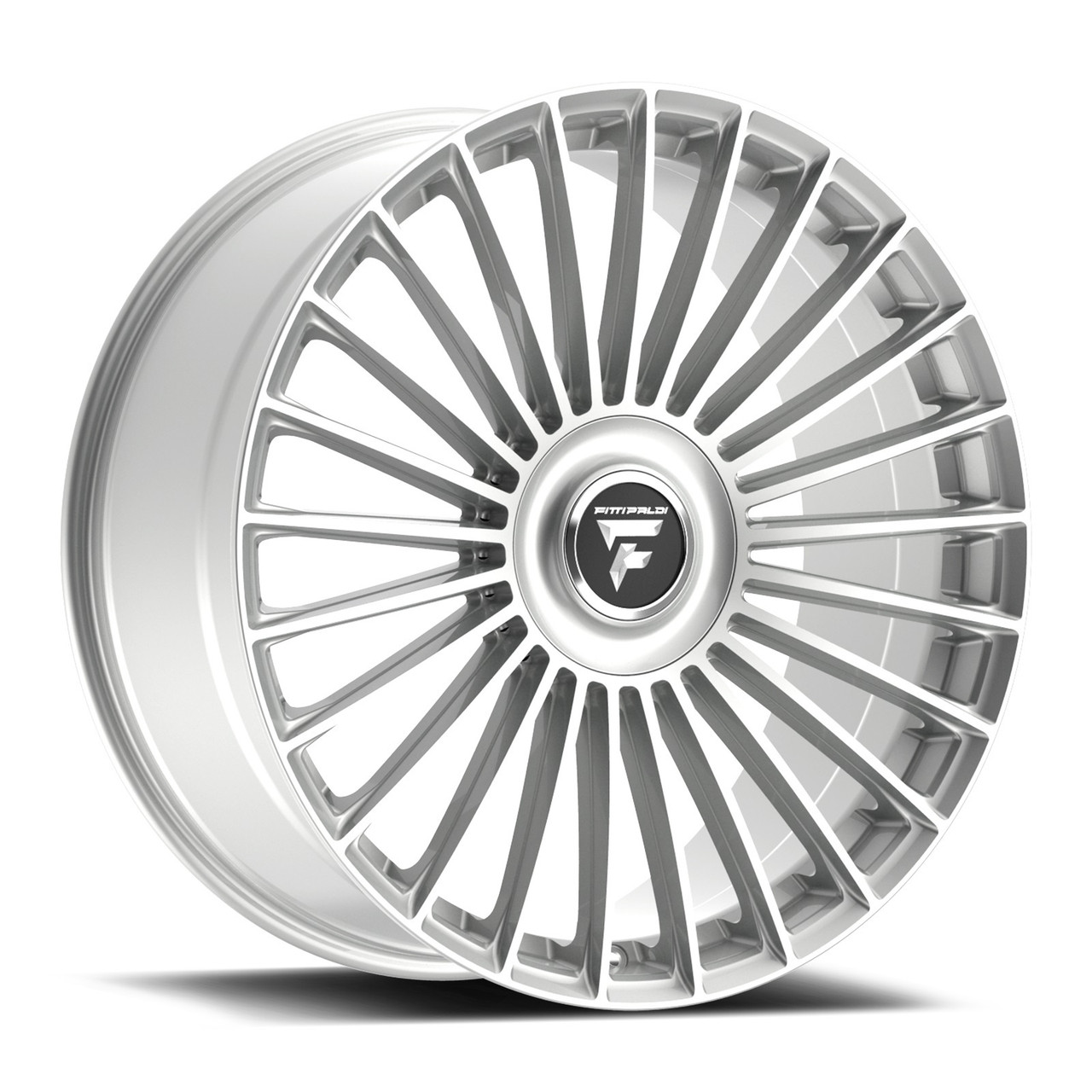22" Fittipaldi Street FS370HS Hyper Silver 22x9.5 Wheel 6x135 6x5.5 25mm Rim