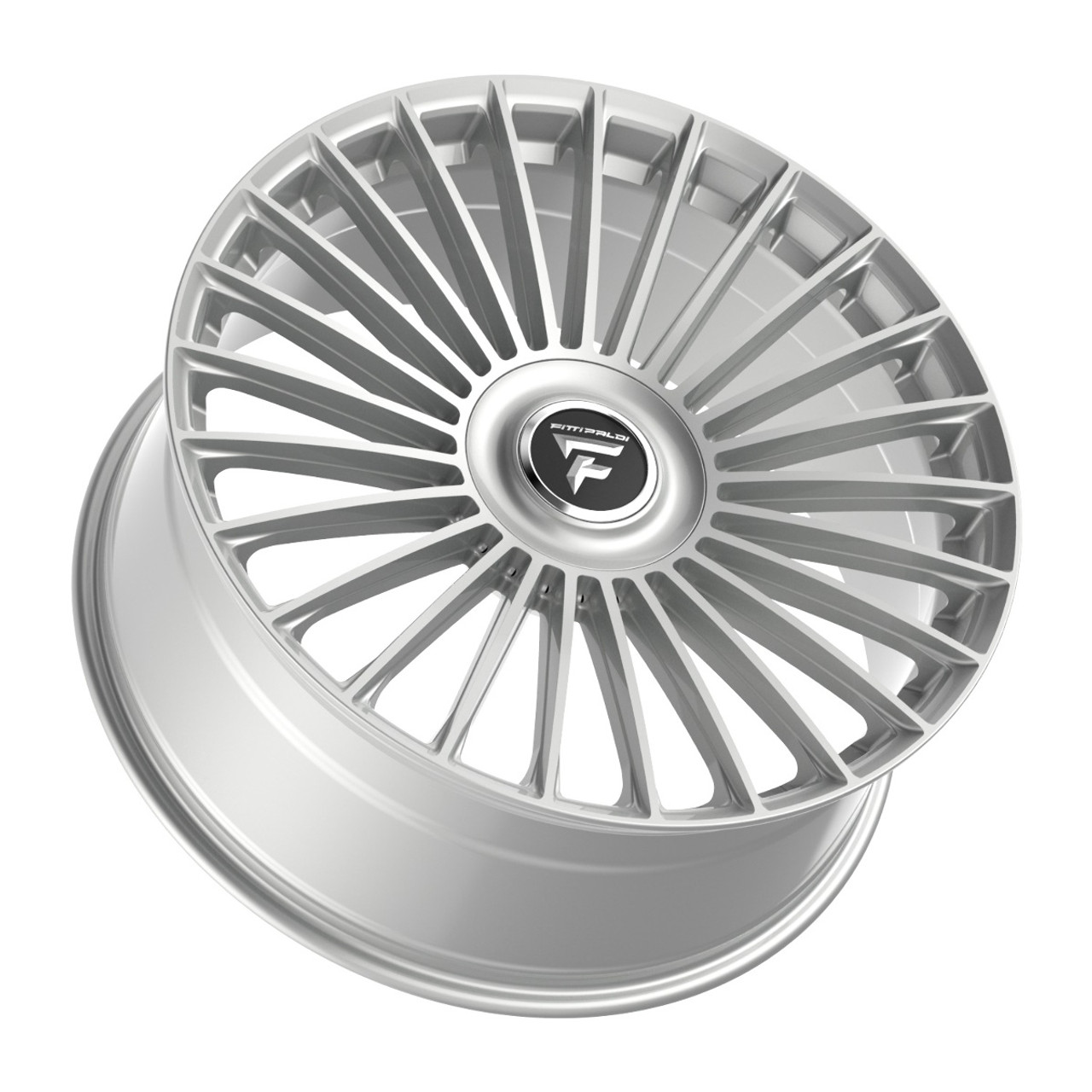 22" Fittipaldi Street FS370HS Hyper Silver 22x9.5 Wheel 6x135 6x5.5 25mm Rim