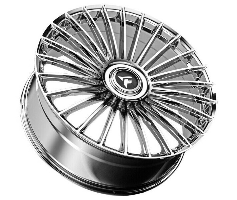 Set 4 22" Fittipaldi Street FS370MC Mirror Coat 22x9.5 Wheels 5x5 5x130 34mm Rim