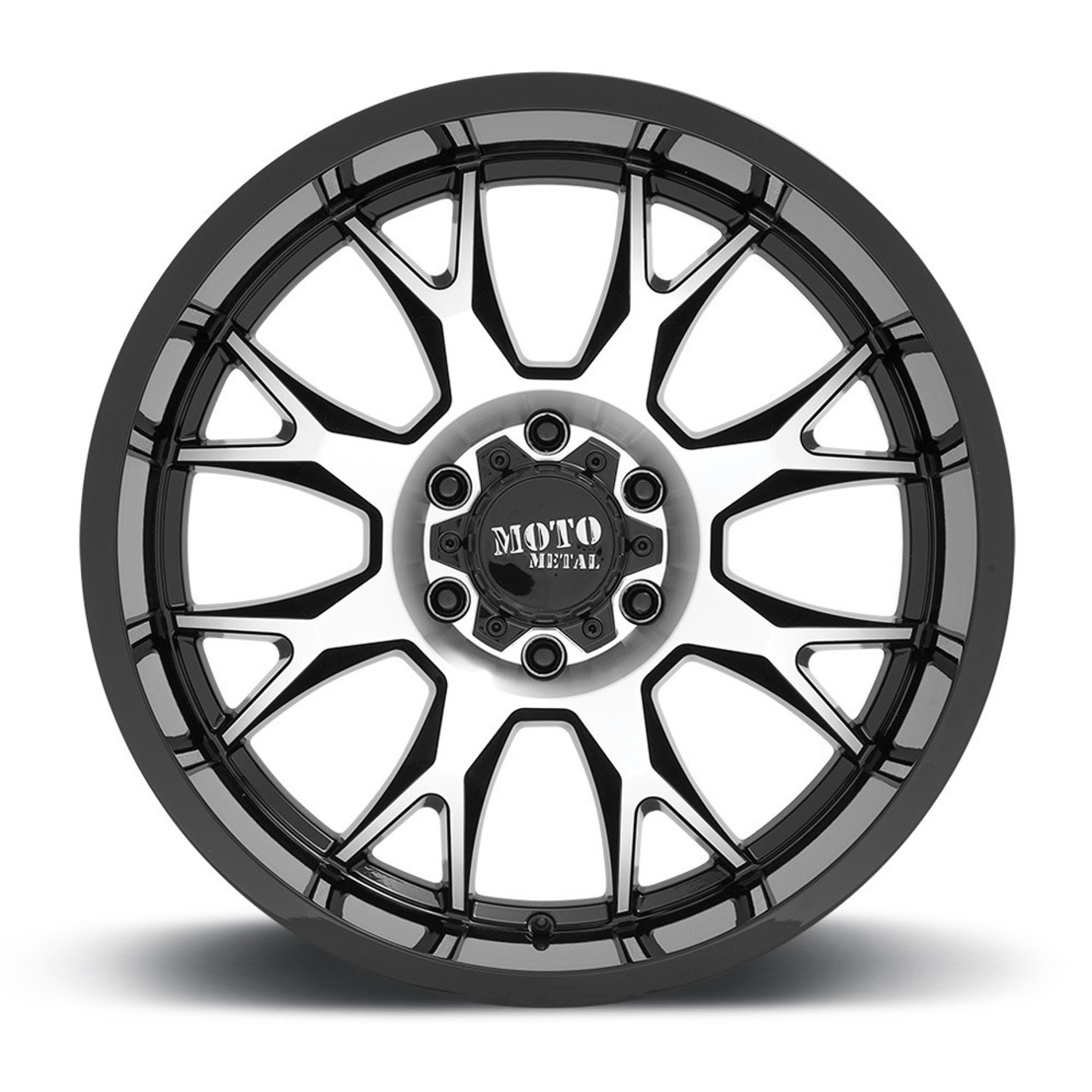 Moto Metal MO806 20x10 6x135 Gloss Black Machined Wheel 20" -18mm Rim