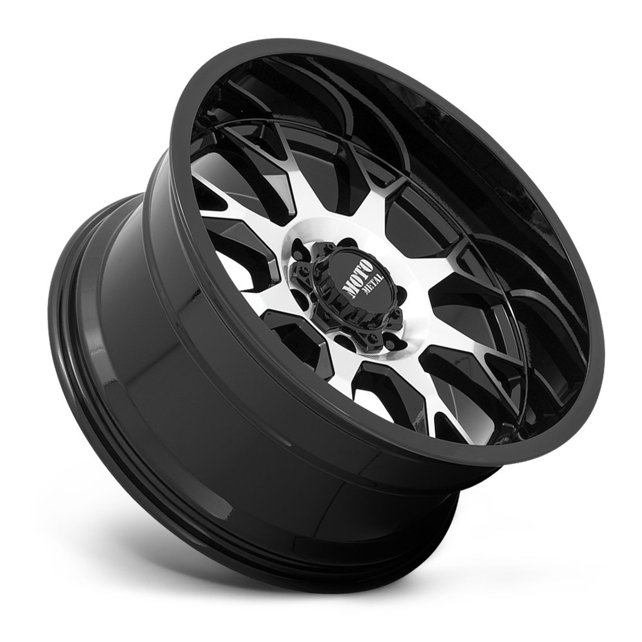 Moto Metal MO806 20x10 6x135 Gloss Black Machined Wheel 20" -18mm Rim