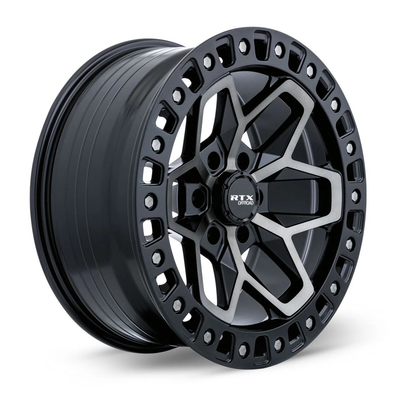 18" RTX Zion Satin Black Tinted Bronze Wheel 18x9 6x5.5 0mm Rim For Chevy GMC