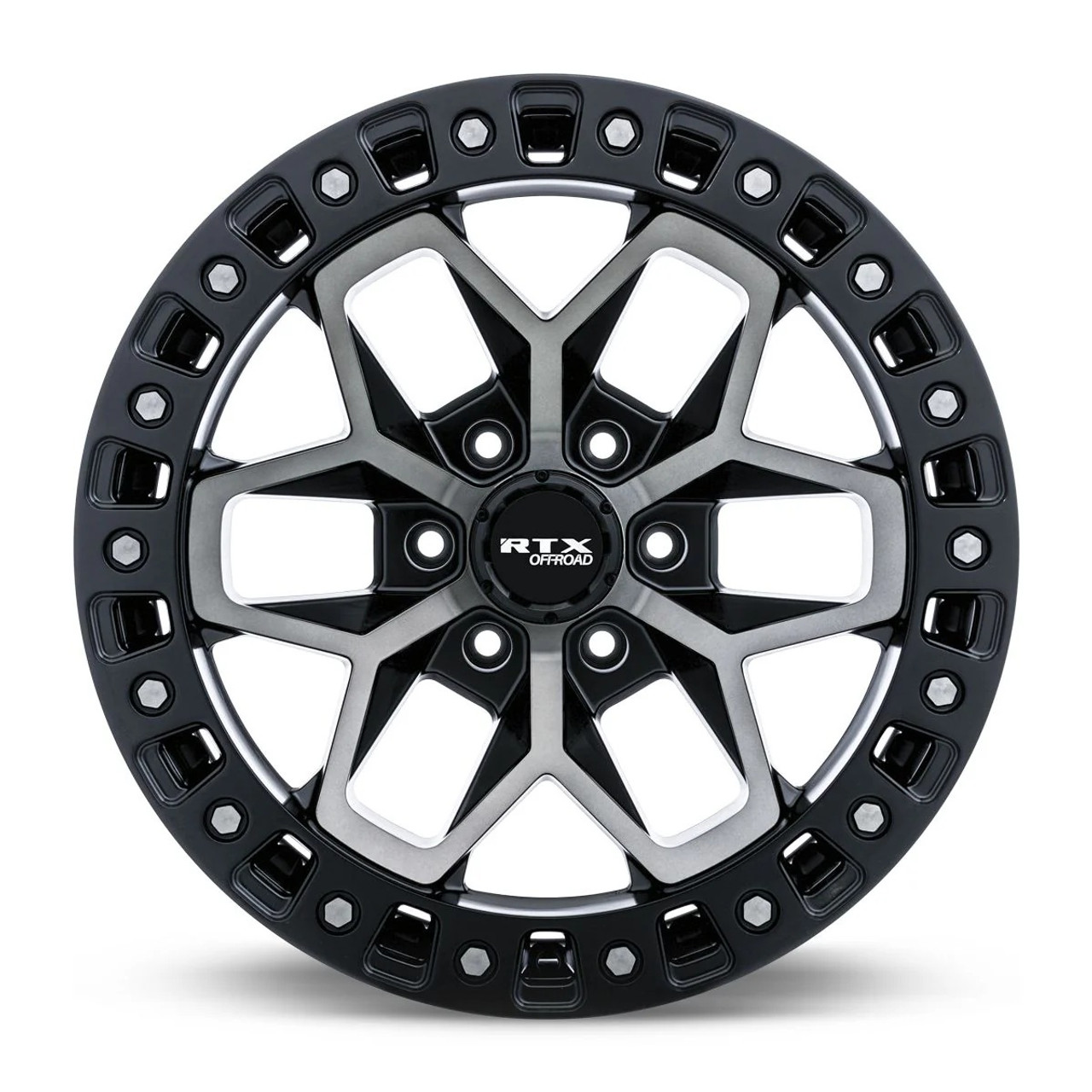 18" RTX Zion Satin Black Tinted Bronze Wheel 18x9 6x5.5 0mm Rim For Chevy GMC