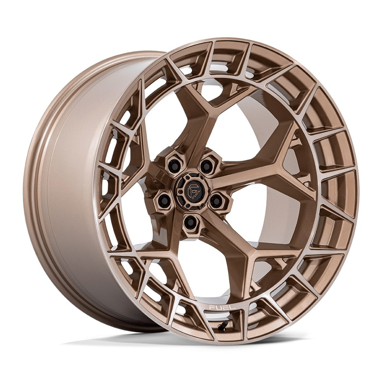 22" Fuel 1PC FC873 Charger Platinum Bronze 22x9.5 Wheel 6x5.5 18mm Truck Rim