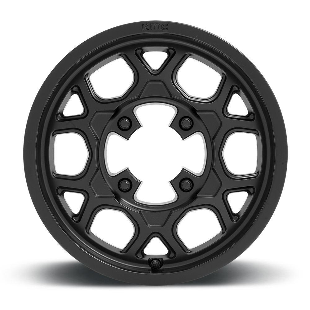KMC Powersports KS134 Addict 2 15x6 4x137 Satin Black Wheel 15" 38mm Rim