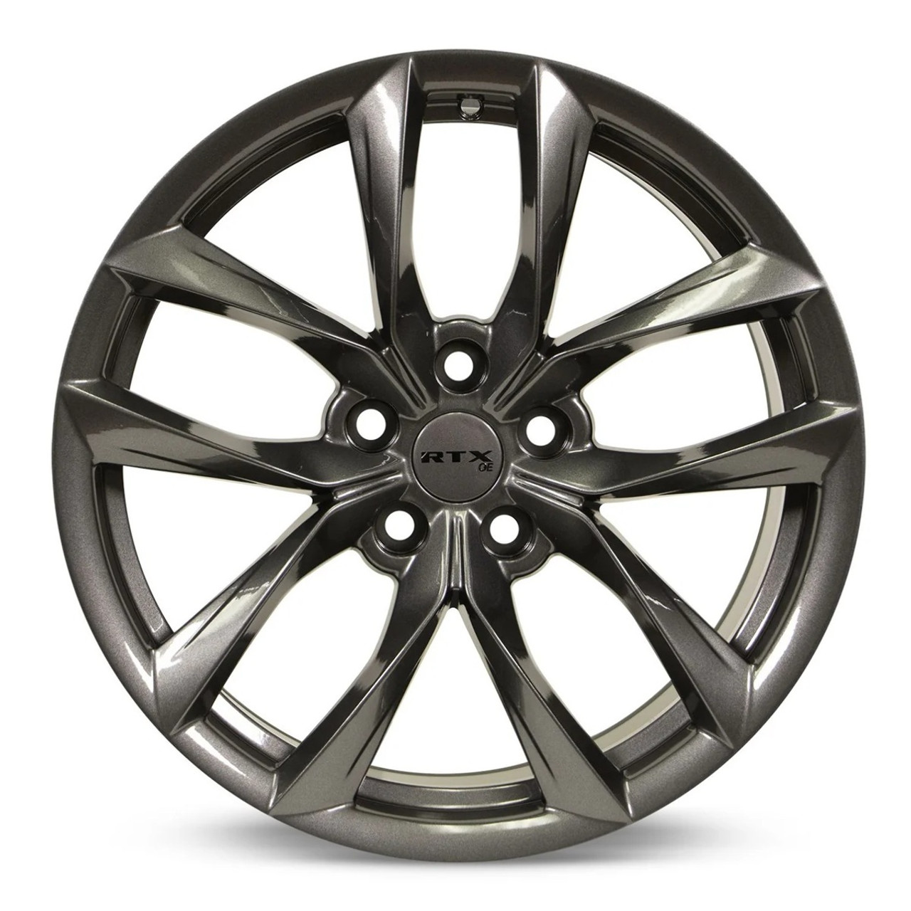 Set 4 18" RTX Spider Gunmetal Wheels 18x8.5 5x4.5 35mm Rims