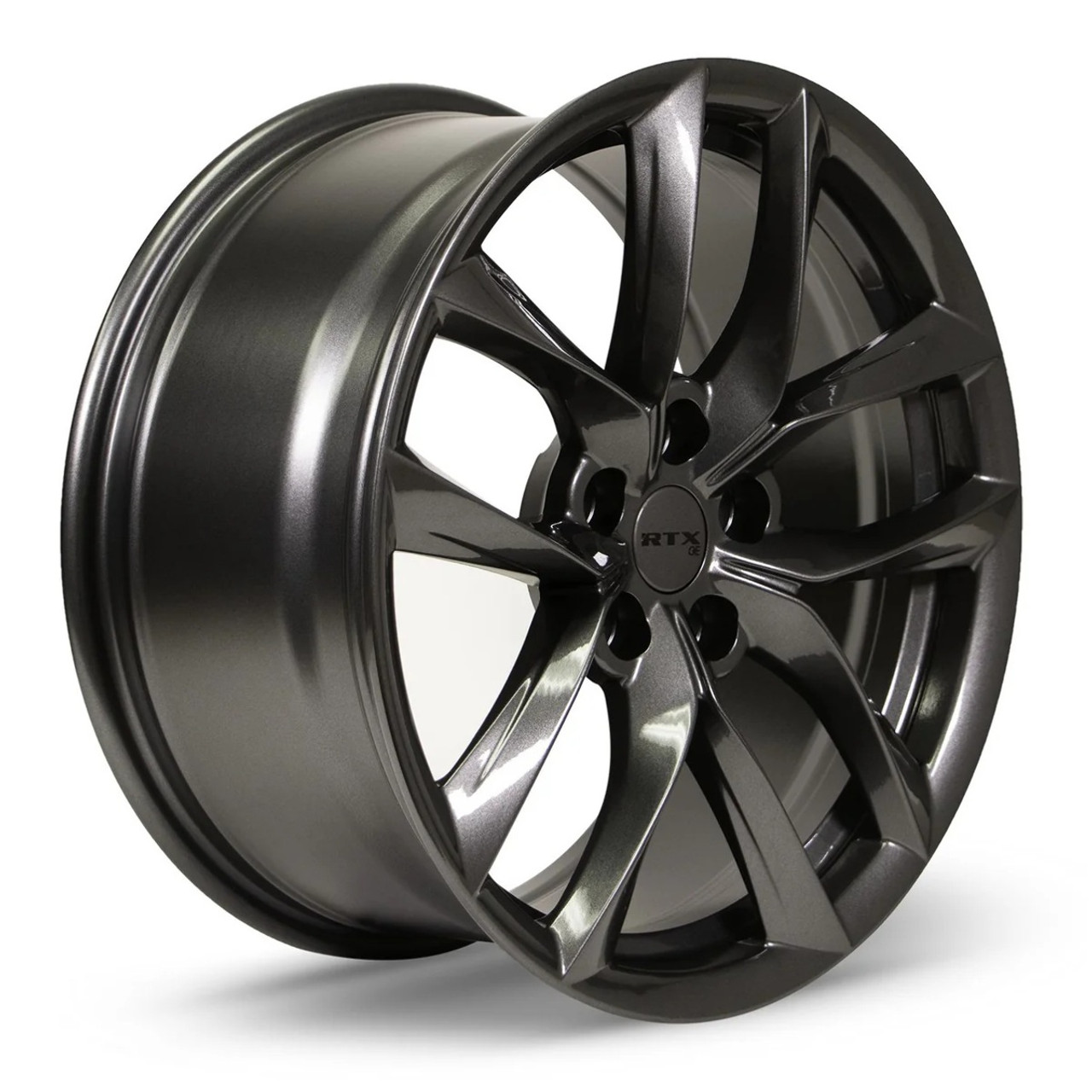 Set 4 18" RTX Spider Gunmetal Wheels 18x8.5 5x4.5 35mm Rims
