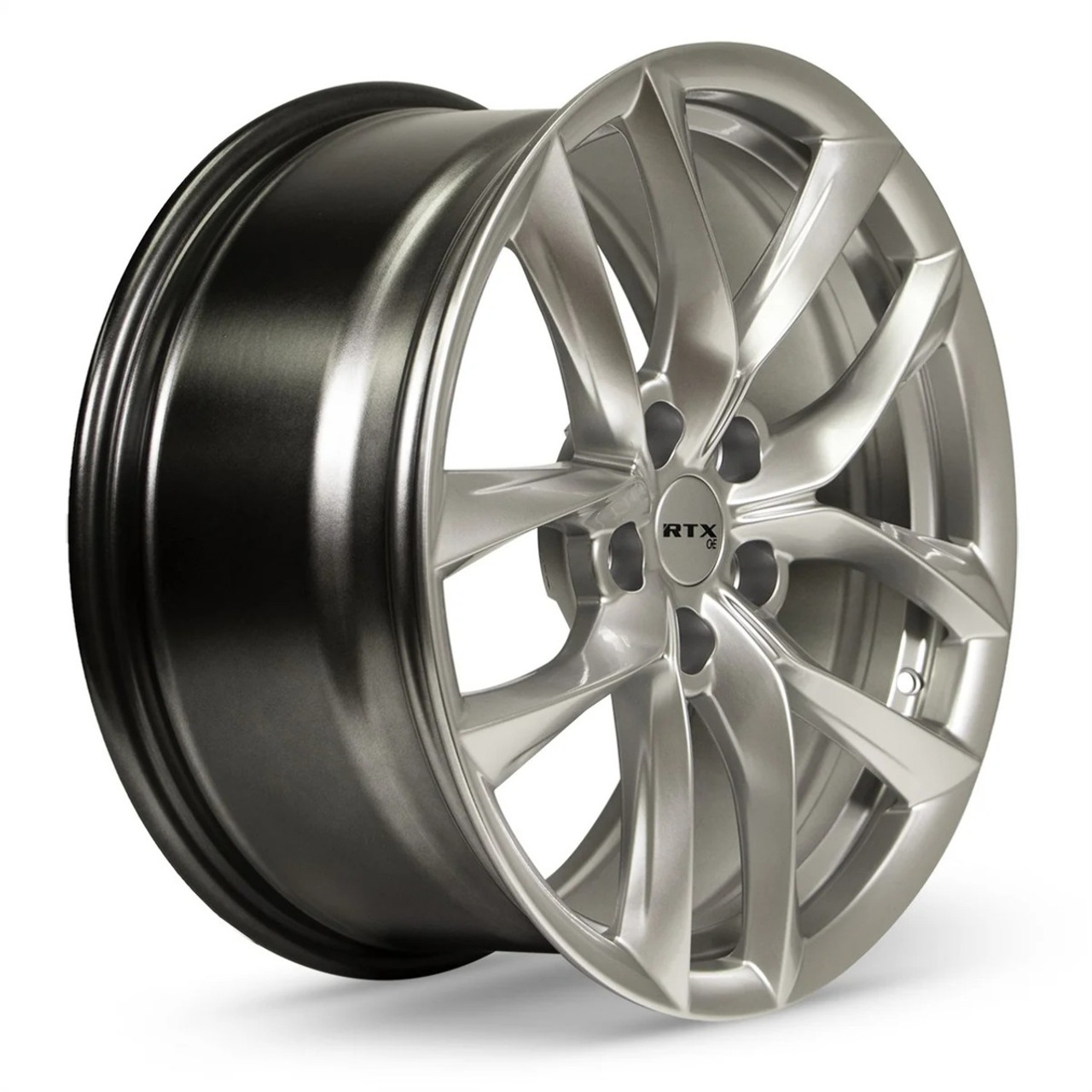 Set 4 18" RTX Spider Hyper Silver Wheels 18x8.5 5x4.5 35mm Rims