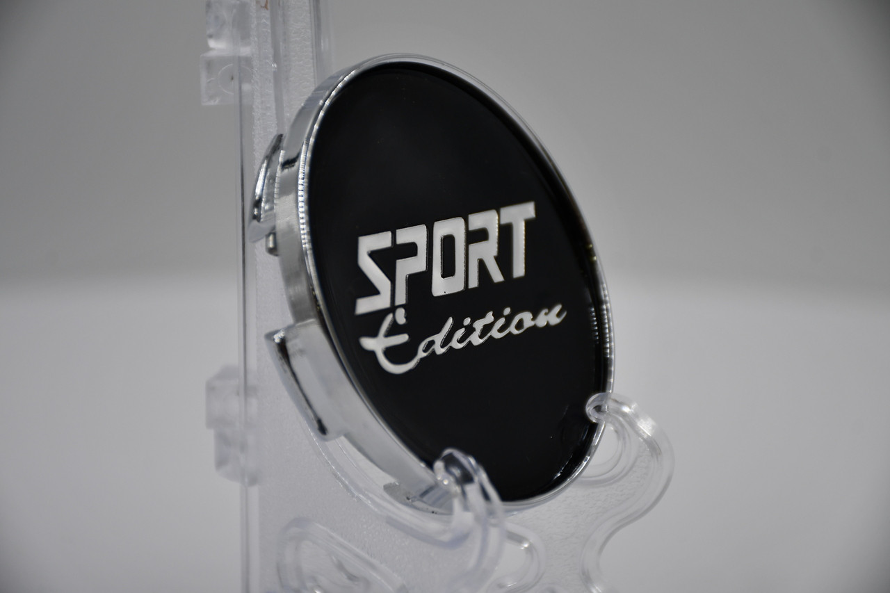Sport Edition F14 Gloss Black w/Chrome Sides & Logo Center Cap JT08957 JH3-2-CAP 2.375"