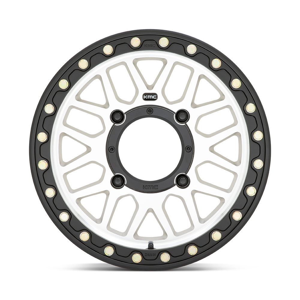 KMC Powersports Ks235 Grenade Beadlock 15x6 4x110 Machined Wheel 15" 38mm Rim