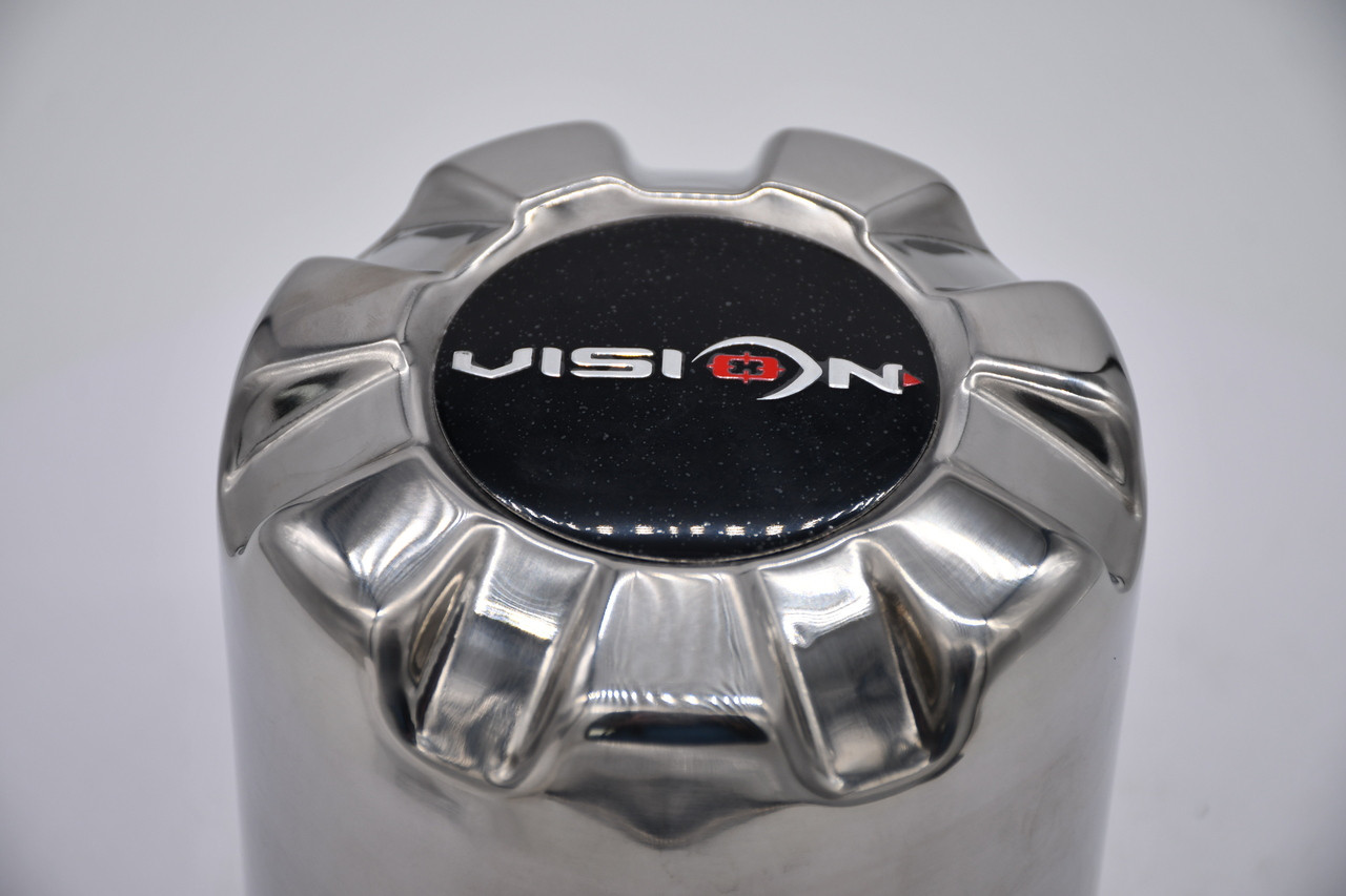 Vision Push Thru 8x170 Long Stainless Steel Wheel Center Cap Hub Cap C171-V04