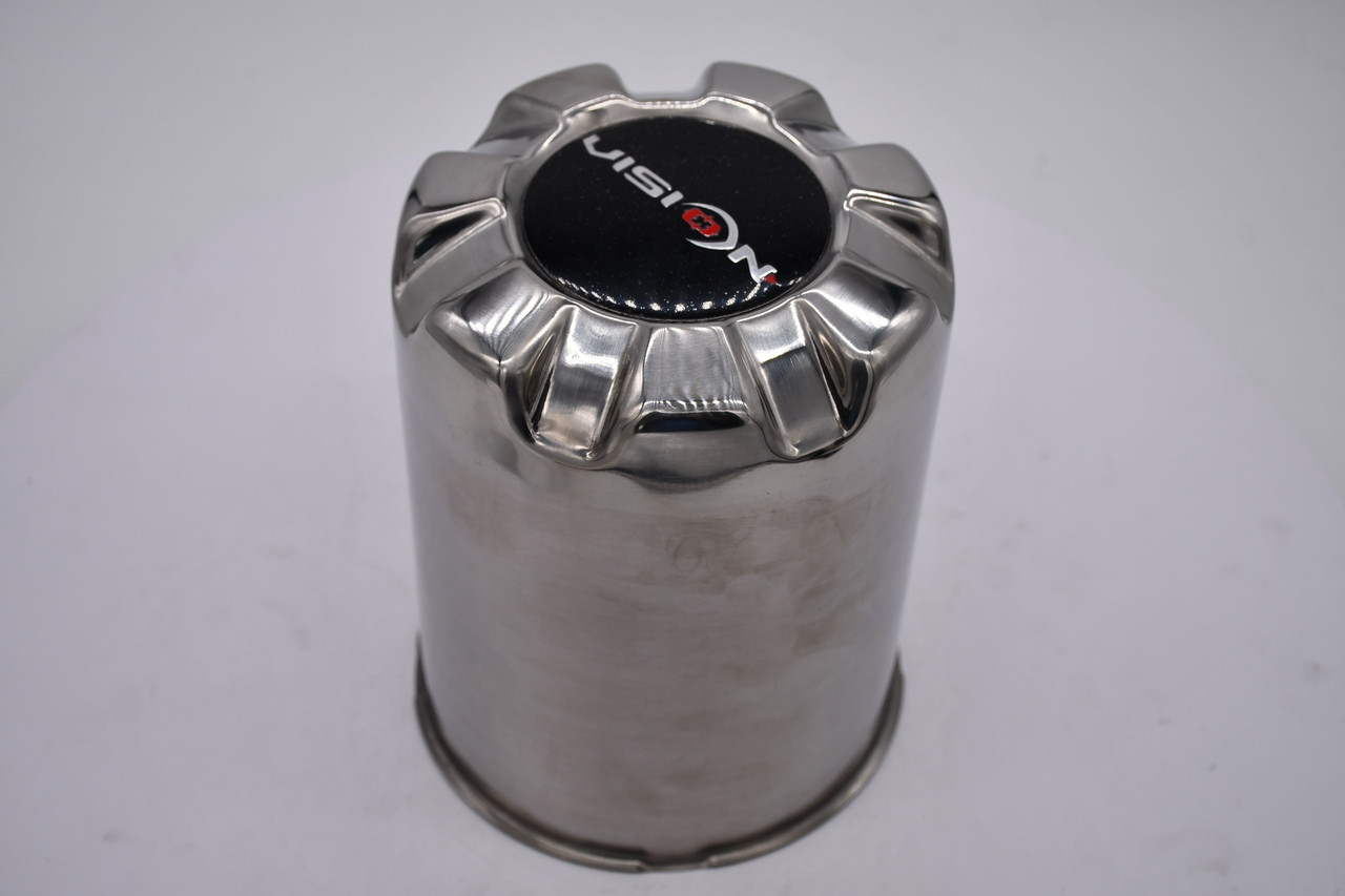 Vision Push Thru 8x170 Long Stainless Steel Wheel Center Cap Hub Cap C171-V04