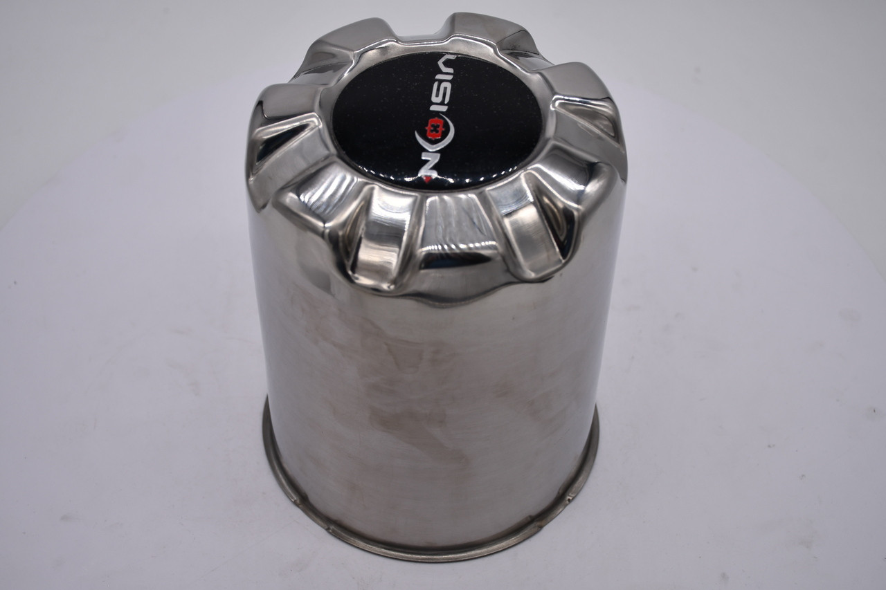 Vision Push Thru 8x170 Long Stainless Steel Wheel Center Cap Hub Cap C171-V04