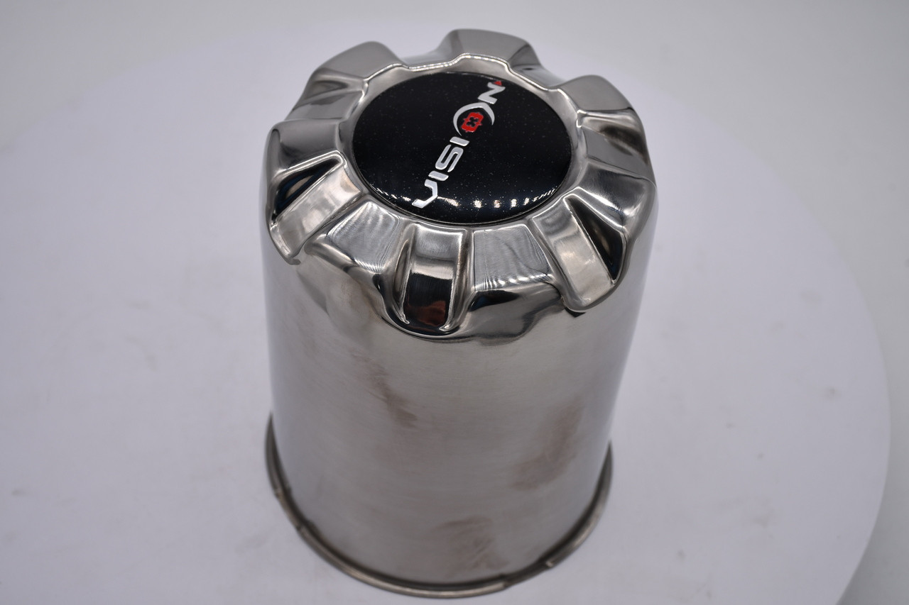 Vision Push Thru 8x170 Long Stainless Steel Wheel Center Cap Hub Cap C171-V04