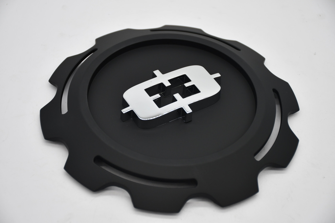 Satin black wheel center cap replacement