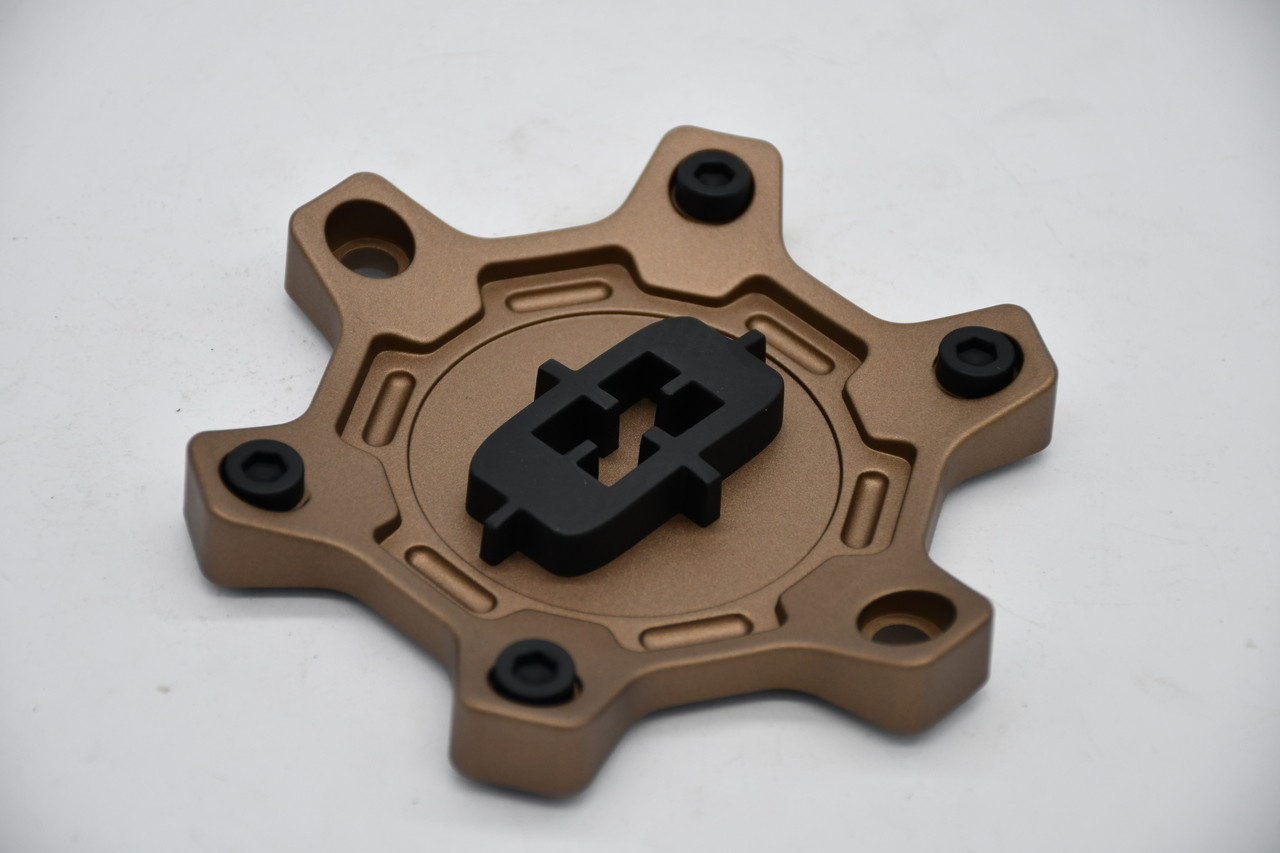 Vision 405 Korupt C405BZ-6V Bronze w Black Logo Wheel Center Cap Fits 6x5.5/135