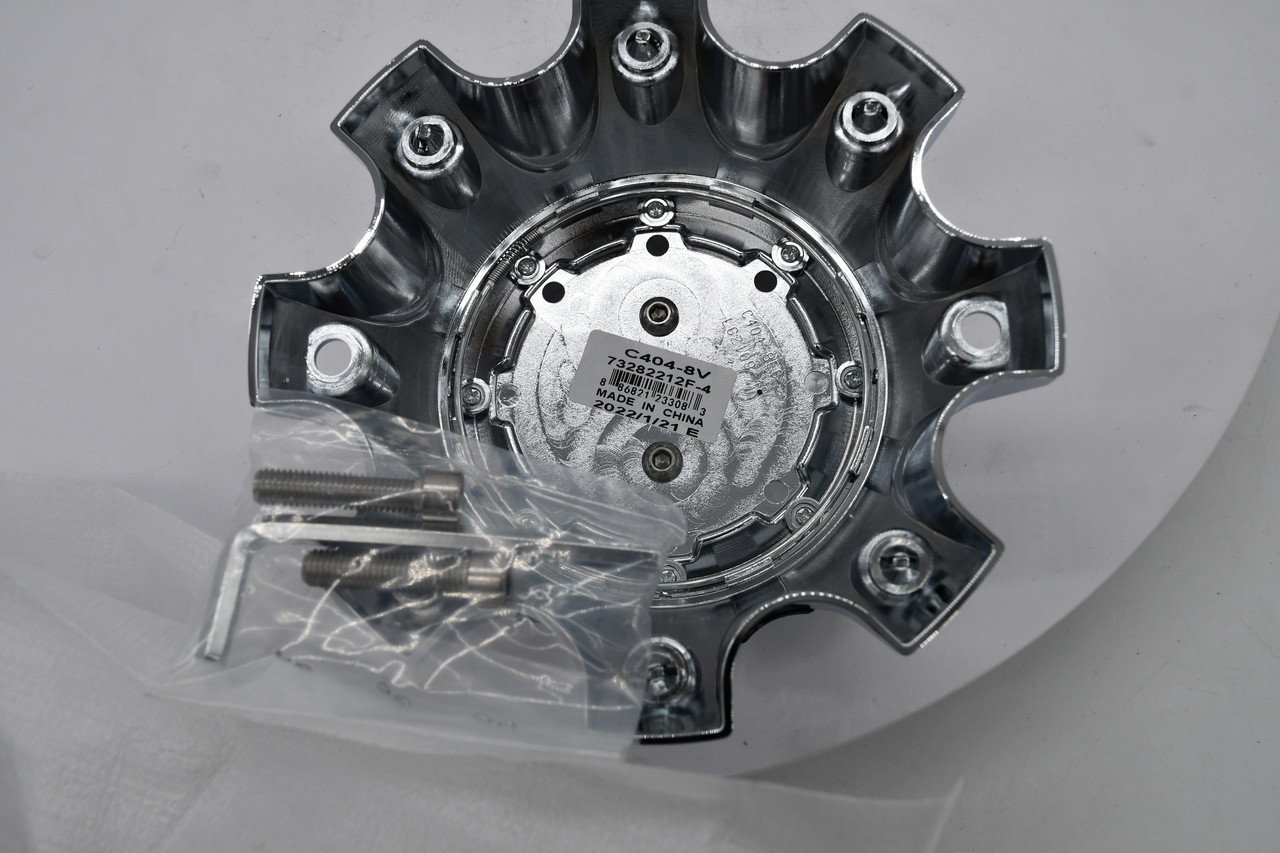 Vision 404 Brawl C404-8V Chrome Wheel Center Cap Fits 8x6.5 8x180 8x170