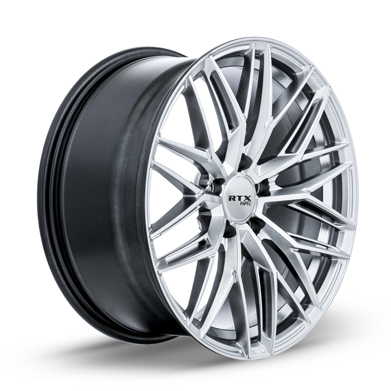 Set 4 18" RTX SW20 Silver with Machined Face Wheels 18x8.5 5x112 45mm Rims