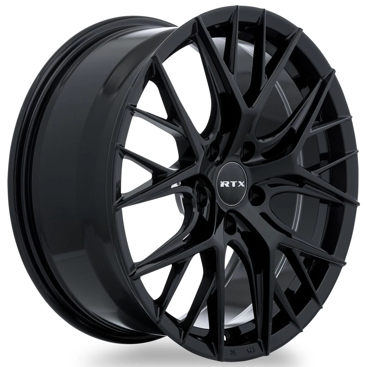 17" RTX Valkyrie Gloss Black Wheel 17x7.5 5x4.5 40mm Rim