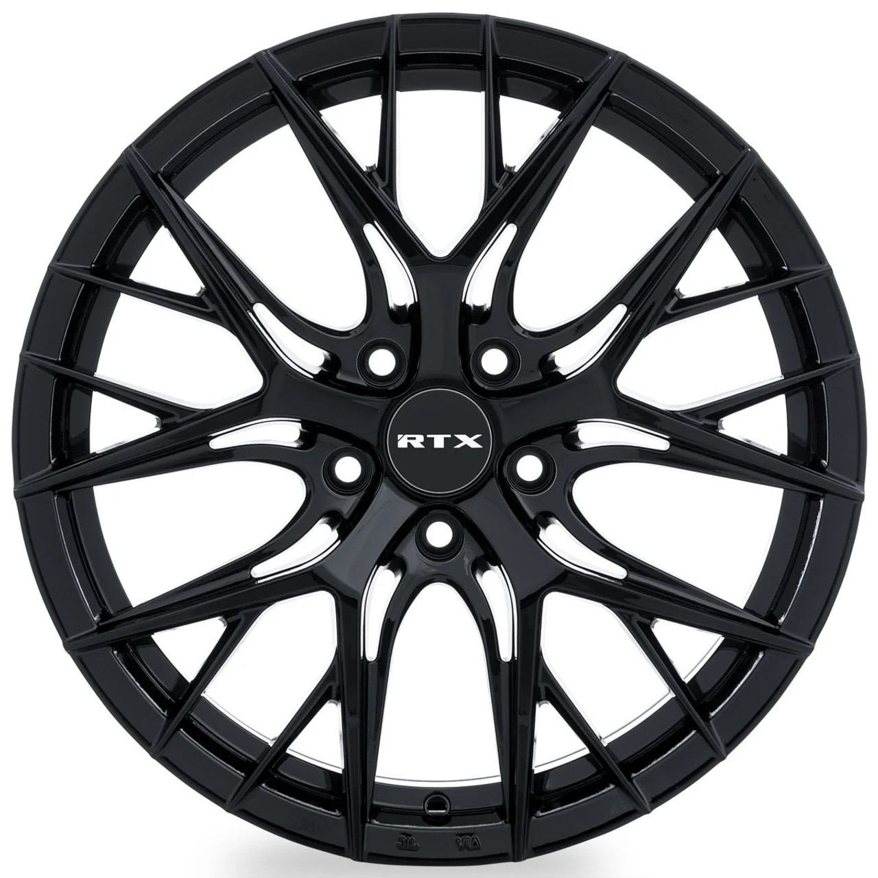 20" RTX Valkyrie Gloss Black Machined Wheel 20x8.5 5x4.5 38mm Rim