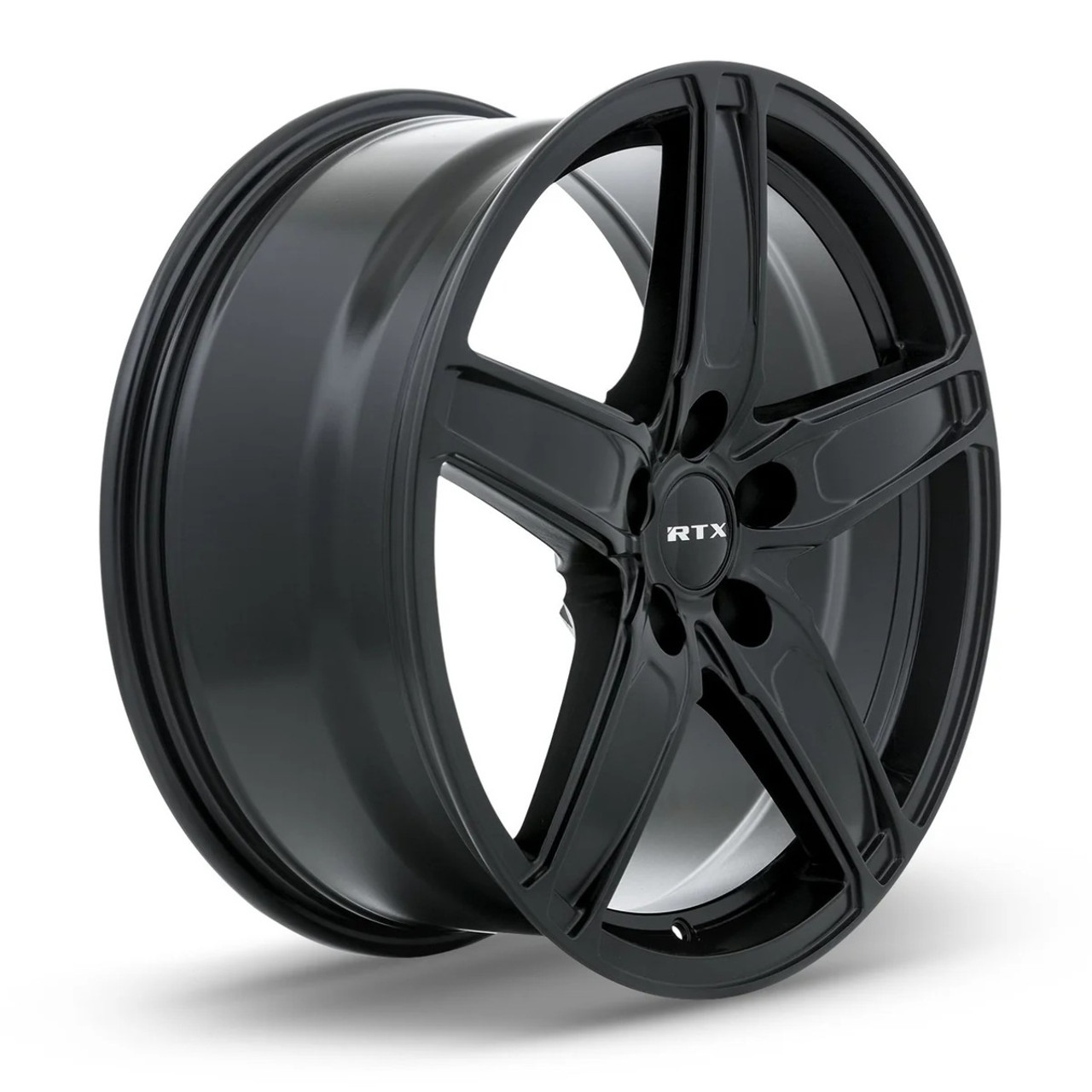 16" RTX Frost Gloss Black Wheel 16x6.5 5x100 35mm Rim