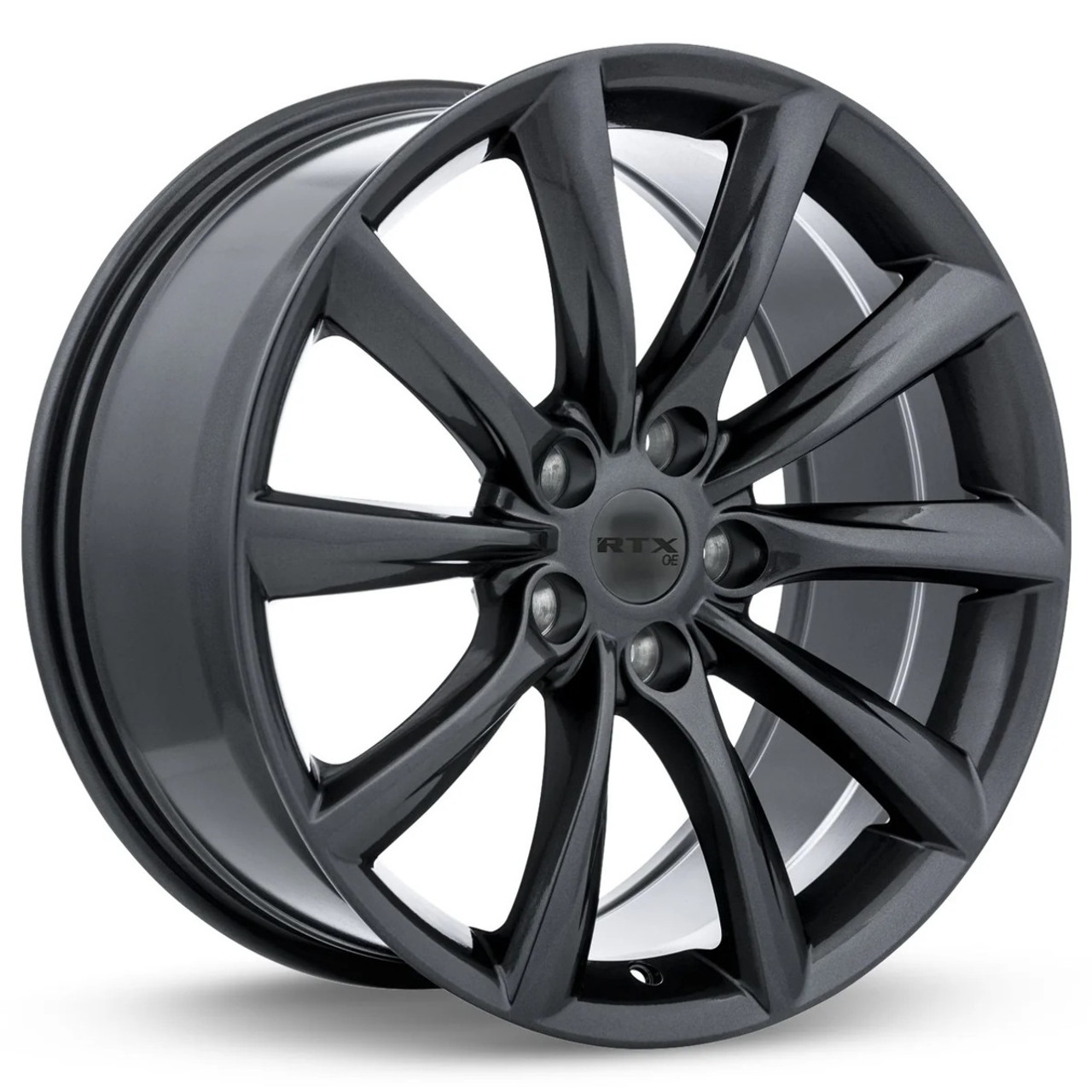 Set 4 19" RTX Alto Gunmetal Wheels 19x8.5 5x4.5 35mm Rims