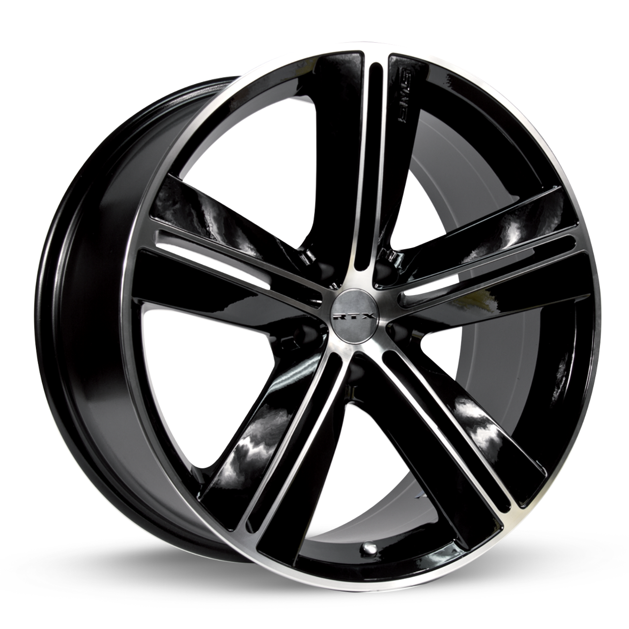 Set 4 18" RTX SMS Black Machined Wheels 18x7.5 5x4.5 40mm Rims