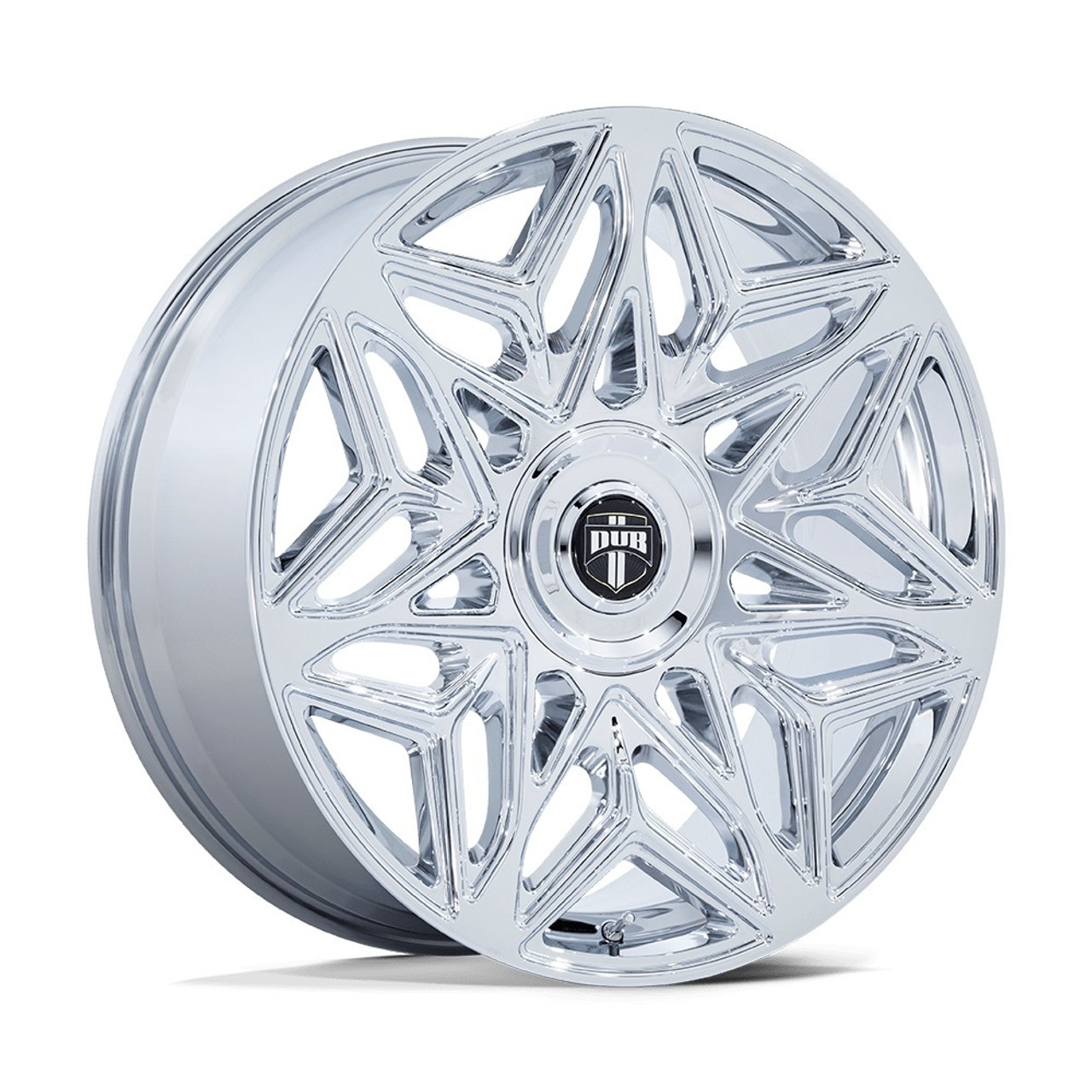 24" DUB 1PC DC274 Anomaly Chrome 24x9 Wheel 5x115 5x120 15mm Rim