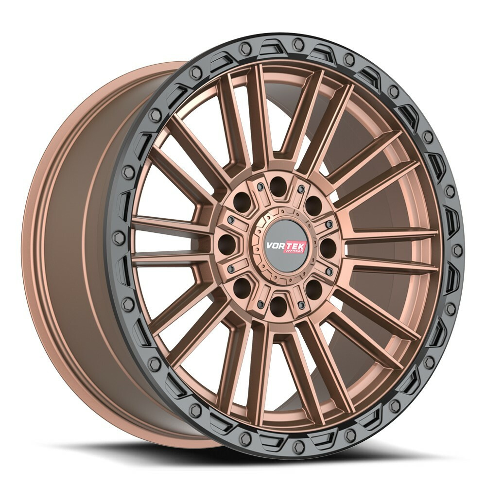 Set 4 20" Vortek VRT-604 Matte Bronze 20x9.5 Wheels 5x5 5x5.5 12mm Rims