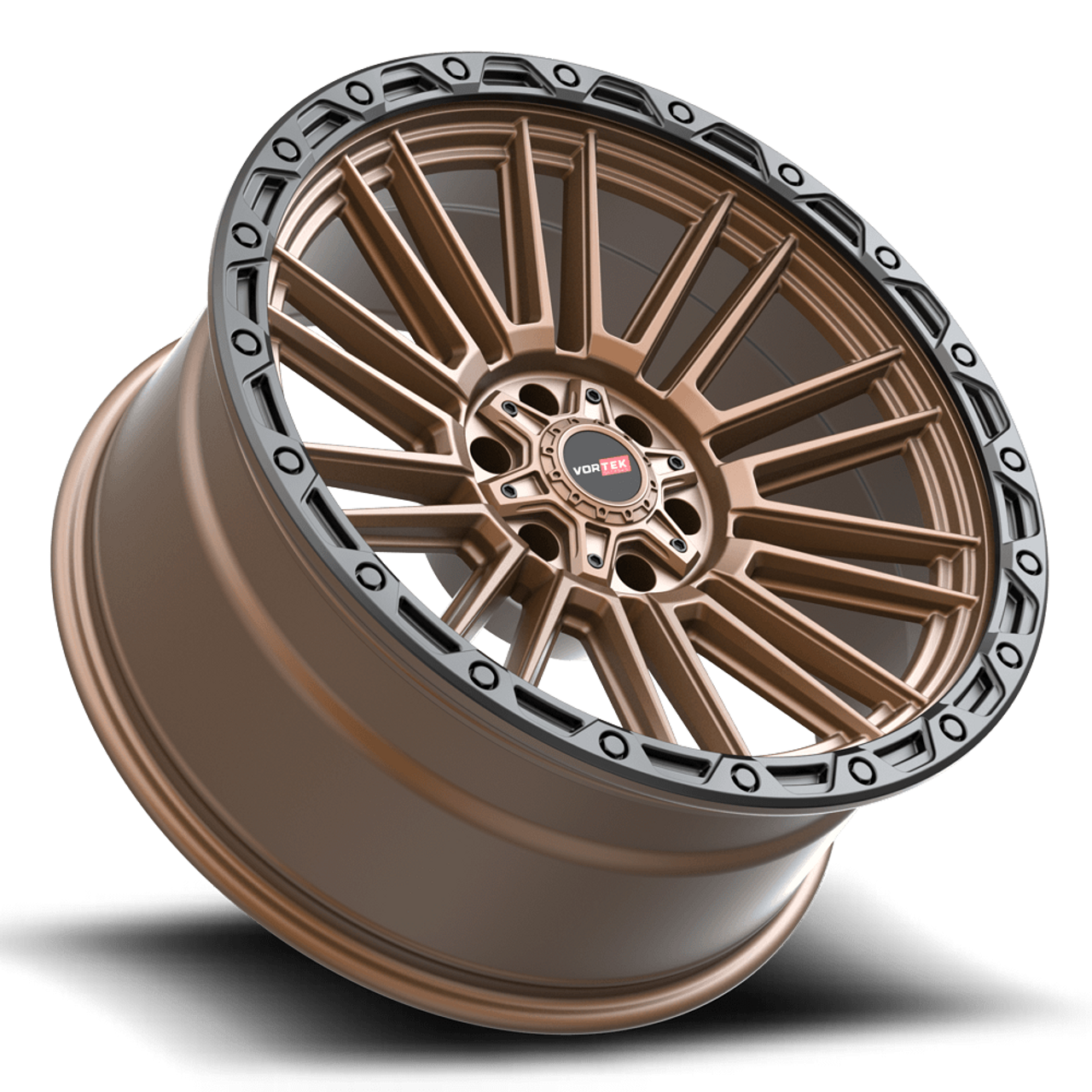 Set 4 20" Vortek VRT-604 Matte Bronze 20x9.5 Wheels 6x135 6x5.5 -18mm Rim Lifted