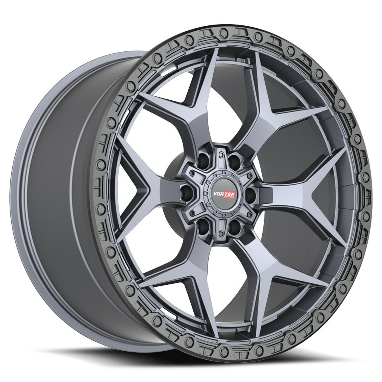 Set 4 20" Vortek Atheno VRT-603 Matte Titanium 20x9 Wheels 6x135 6x5.5 0mm Rims