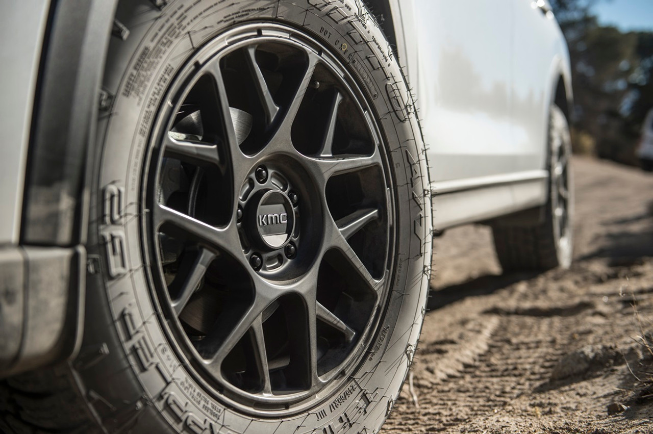 KMC KM708 Bully 17x8 5x4.25 Satin Black Wheel 17" 38mm Rim