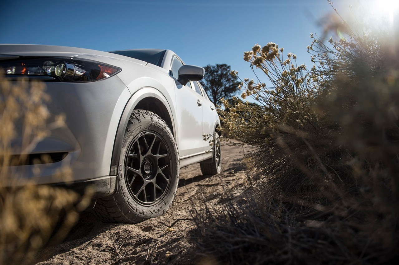 KMC KM708 Bully 17x8 5x4.25 Satin Black Wheel 17" 38mm Rim