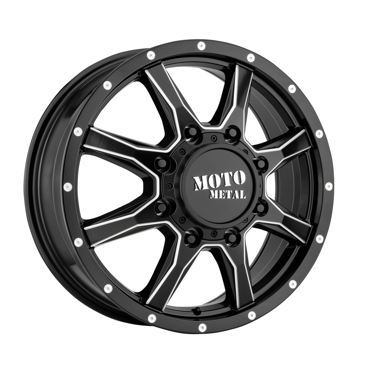 Moto Metal MO995 20x8.25 8x200 Satin Black Milled - Front Wheel 20" 127mm Rim