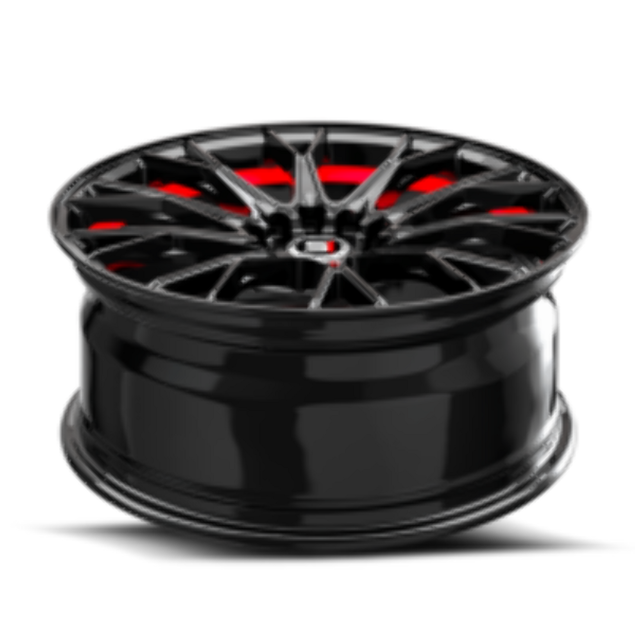 Set 4 17" Spec-1 SP-59 Gloss Black & Red Undercut 17x7.5 Wheels 5x4.5 5x120 42mm