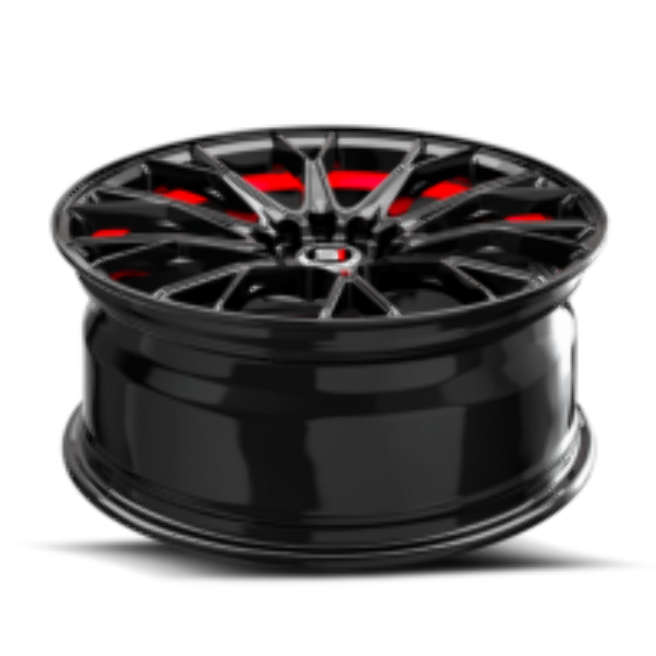 17" Spec-1 SP-59 Gloss Black & Red Undercut 17x7.5 Wheel 5x112 5x4.5 42mm Rim