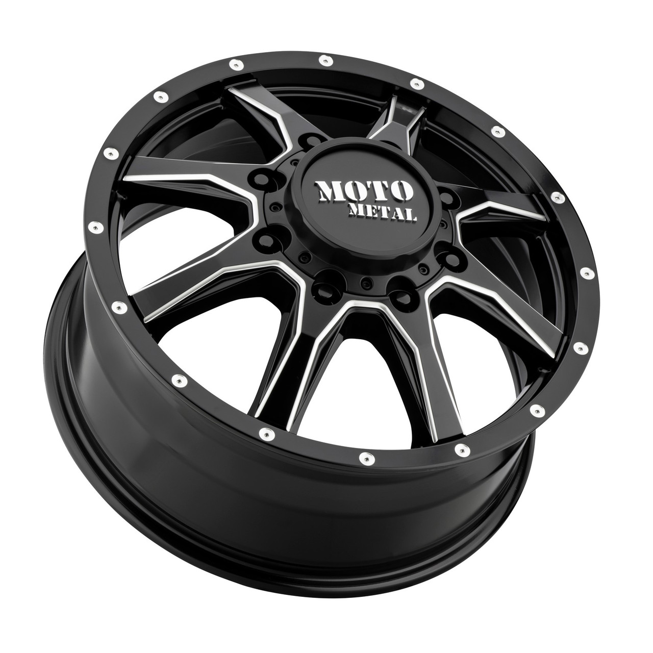 Moto Metal MO995 20x8.25 8x6.5 Satin Black Milled - Front Wheel 20" 127mm Rim