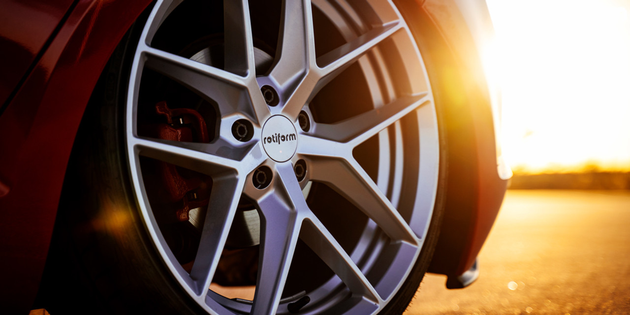 Rotiform 1PC R133 Flg 18x8.5 5x112 Gloss Silver Wheel 18" 45mm Rim