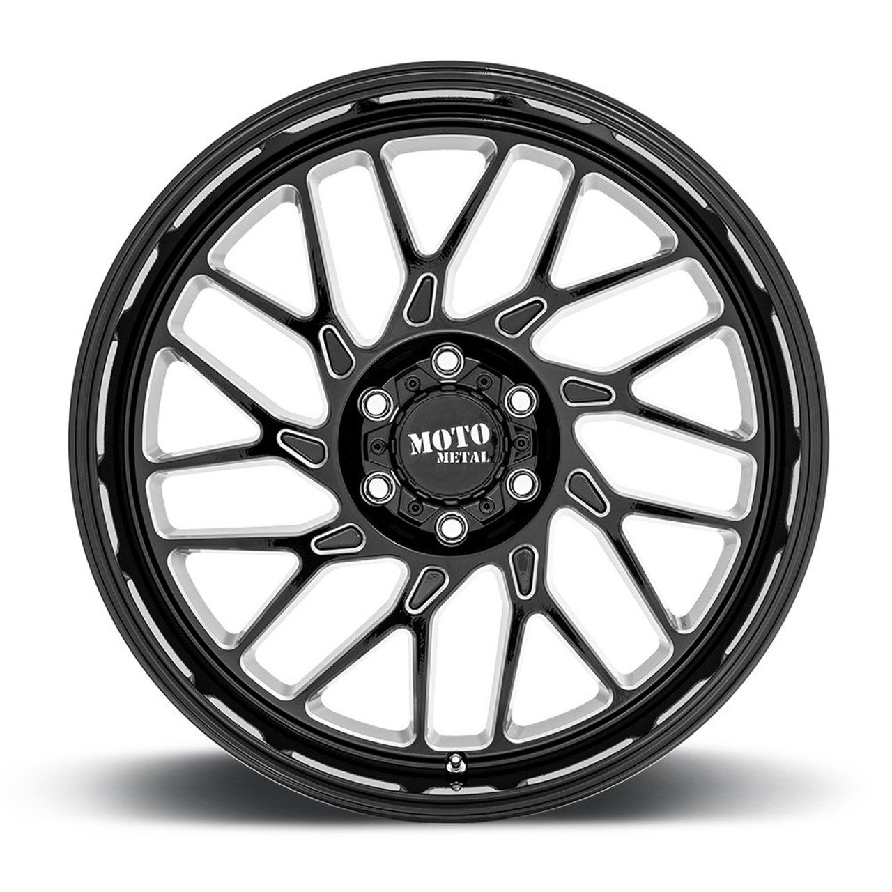 Moto Metal MO805 20x10 5x5 Gloss Black Milled Wheel 20" -18mm Rim For Jeep