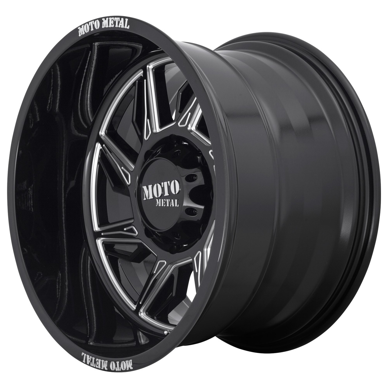 Moto Metal MO997 Hurricane 20x10 6x135 Black Milled - Left Directional Wheel 20"