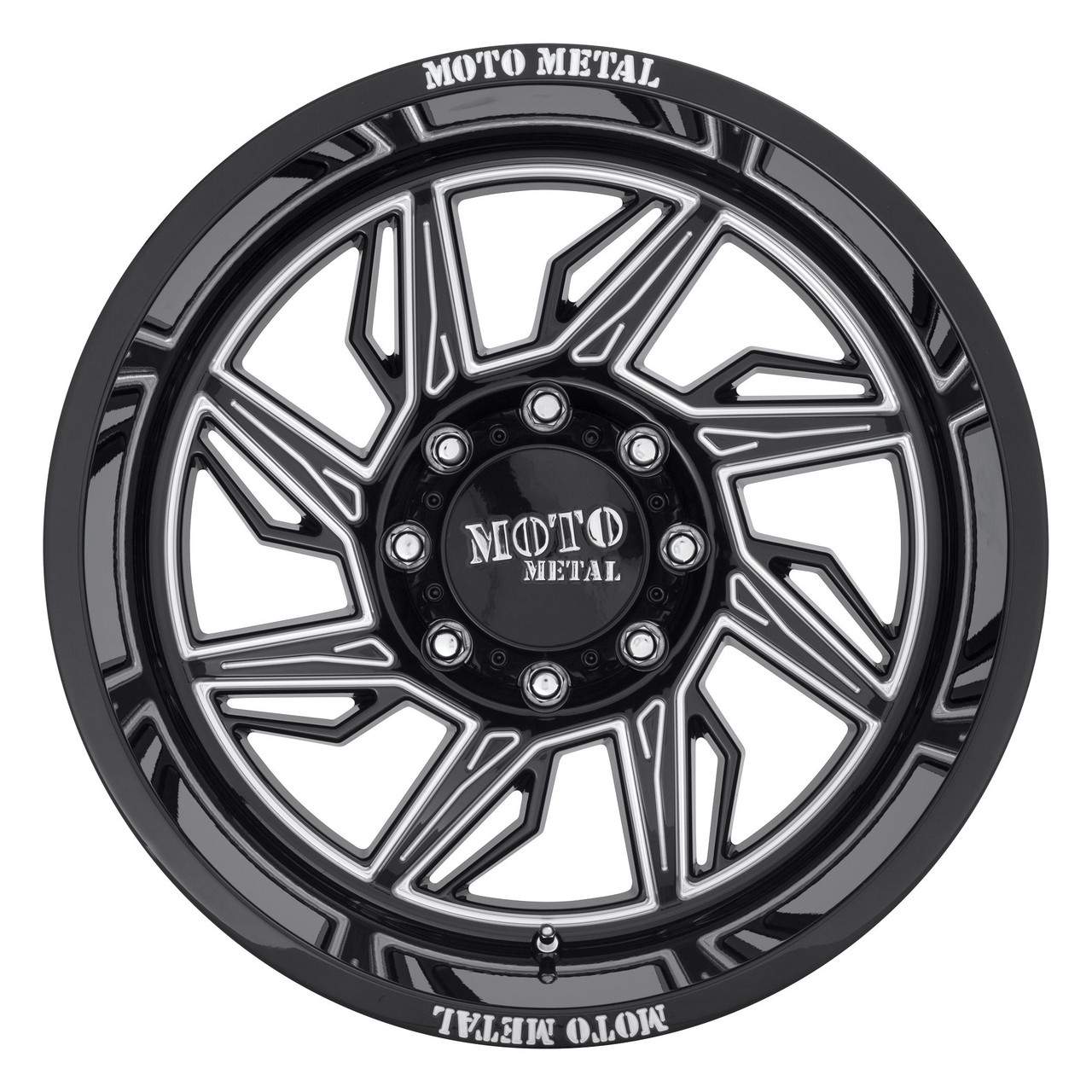 Moto Metal MO997 Hurricane 20x10 6x135 Black Milled - Left Directional Wheel 20"