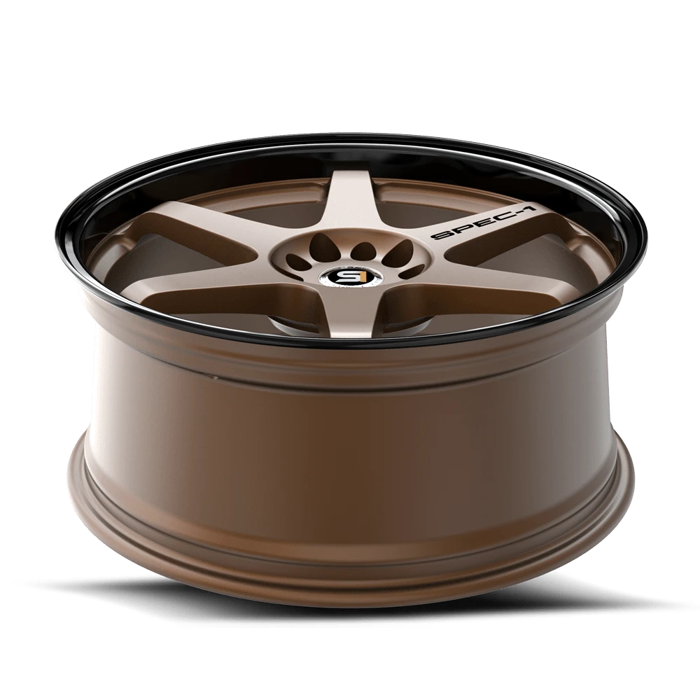 Set 4 20" Spec-1 SPT-33 Matte Bronze Black Lip 20x9 Wheels 5x4.5 5x120 38mm Rims
