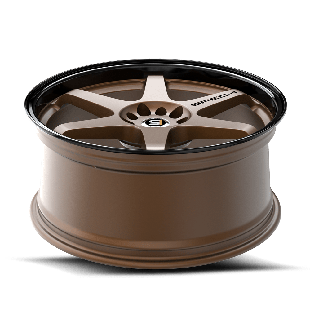 Set 4 17" Spec-1 SPT-33 Matte Bronze Black Lip 17x8 Wheels 5x108 5x4.5 38mm Rims