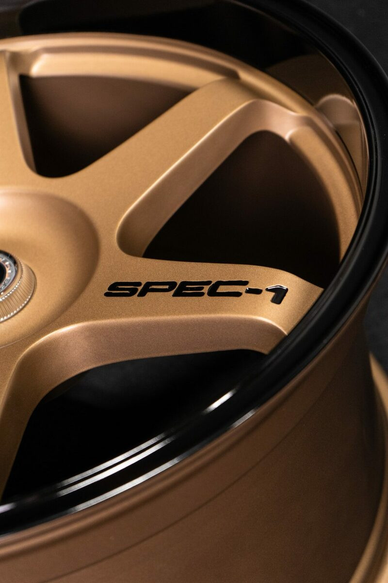 Set 4 17" Spec-1 SPT-33 Matte Bronze Black Lip 17x8 Wheels 5x108 5x4.5 38mm Rims