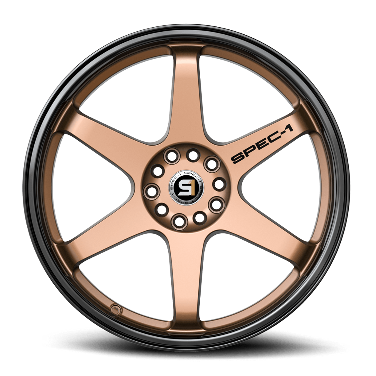 17" Spec-1 SPT-33 Matte Bronze & Black Lip 17x8 Wheel 5x105 5x4.5 38mm Rim