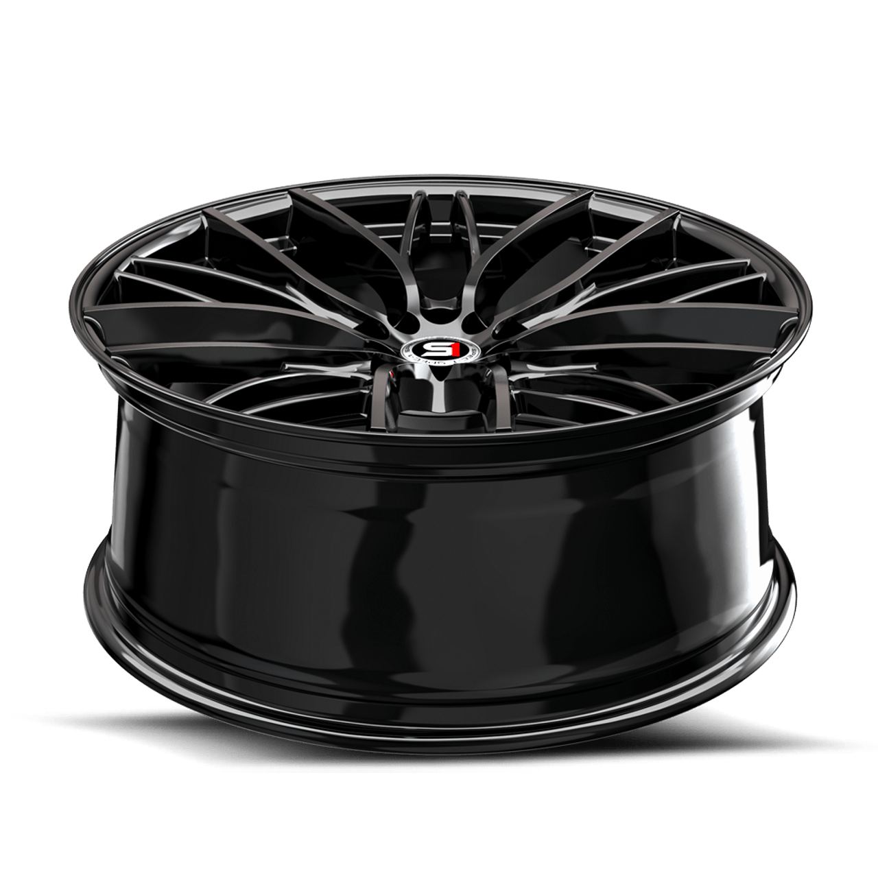 17" Spec-1 SP-61 Gloss Black 17x8 Wheel 5x105 5x4.5 42mm Rim