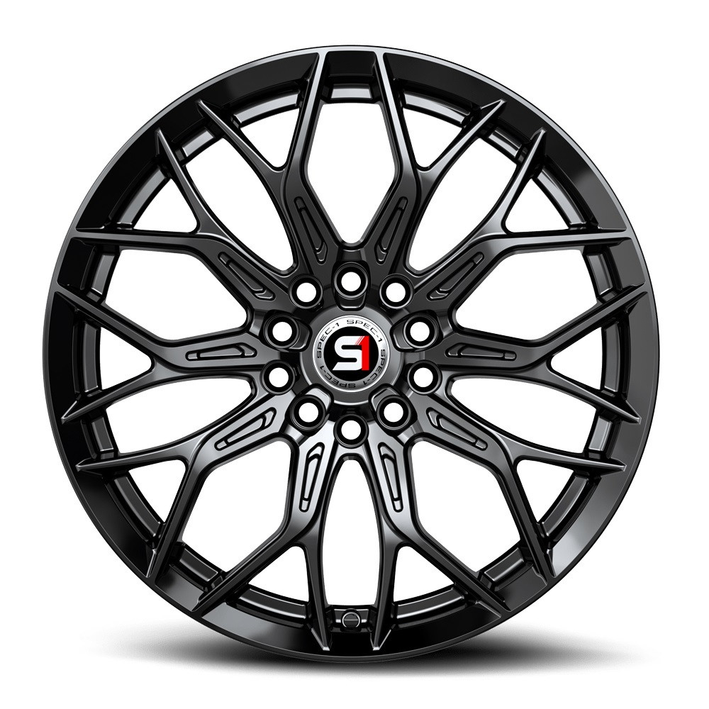 17" Spec-1 SP-57 Gloss Black 17x7.5 Wheel 5x110 5x4.5 42mm Rim