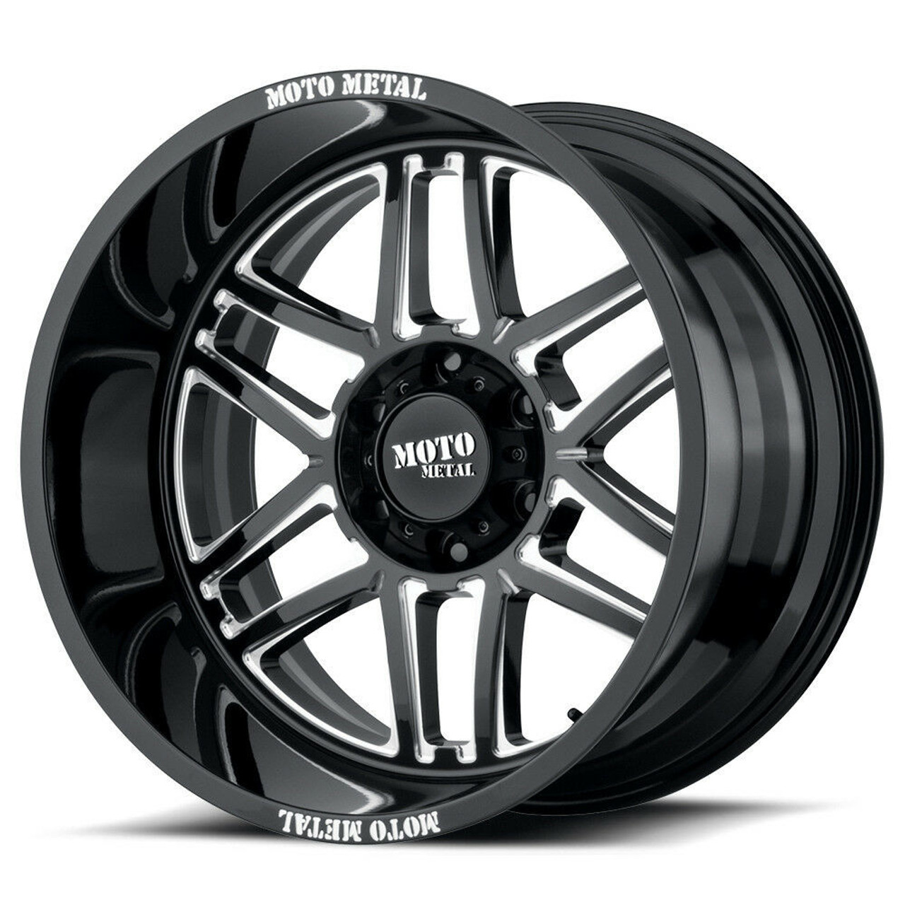 Moto Metal MO992 Folsom 20x9 6x135 Gloss Black Milled Wheel 20" 18mm Truck Rim